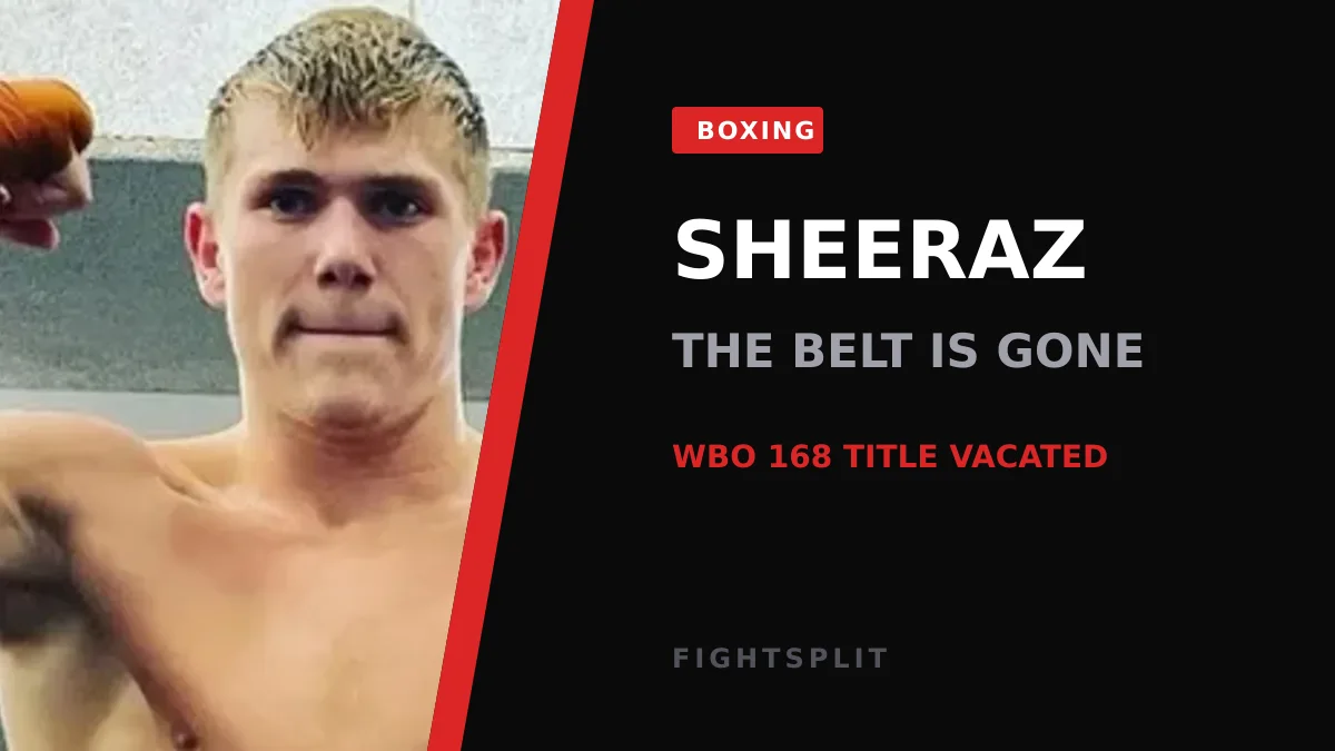 Hamzah Sheeraz in the ring during a super-middleweight bout
