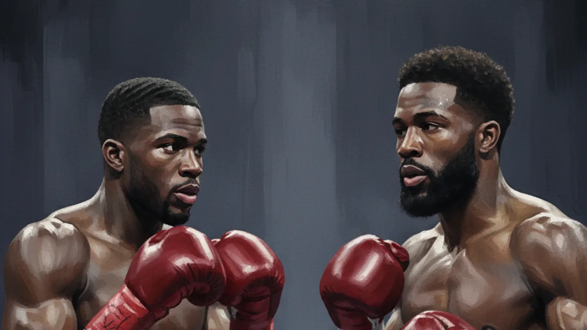 Terence Crawford speaking during a boxing interview