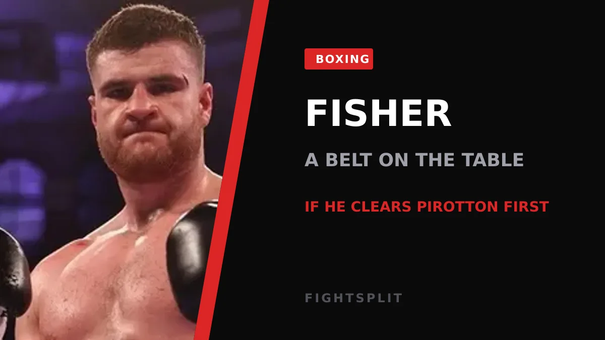 Johnny Fisher poses ahead of a heavyweight bout