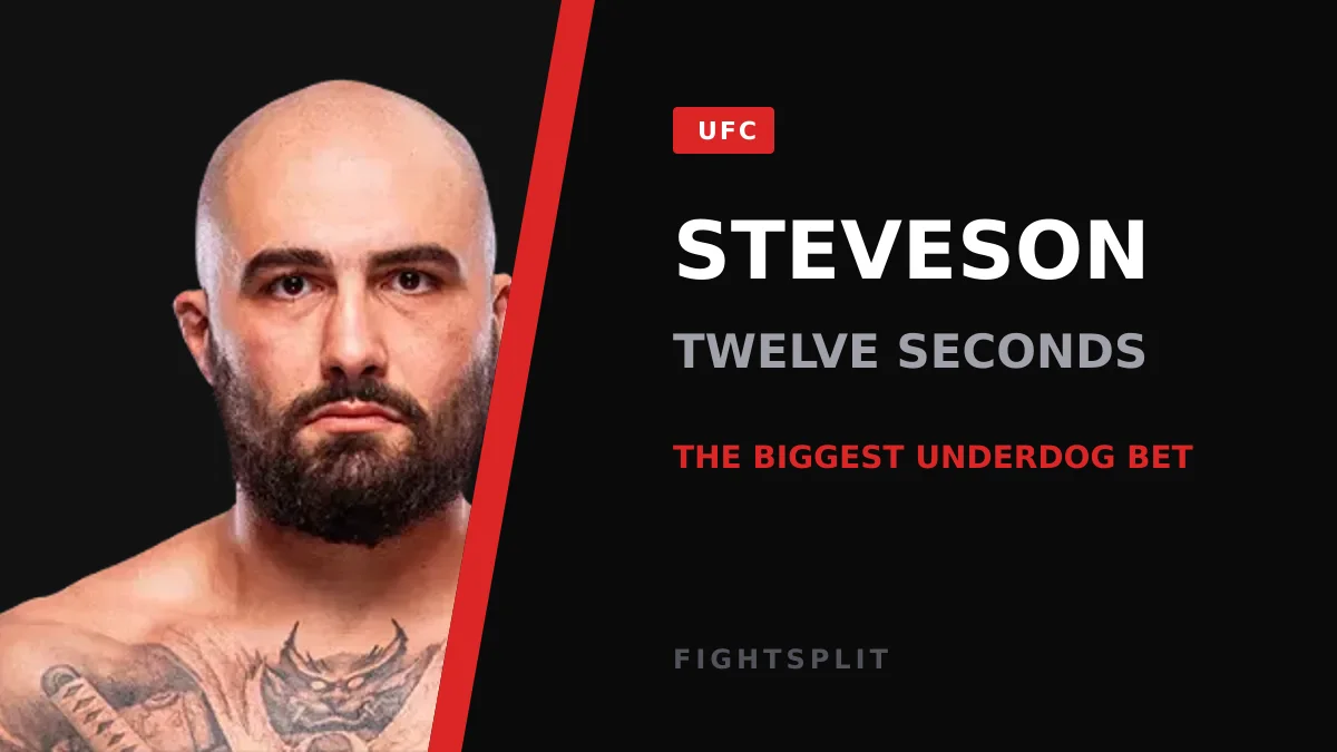 Gable Steveson stands in the octagon before his UFC 331 bout