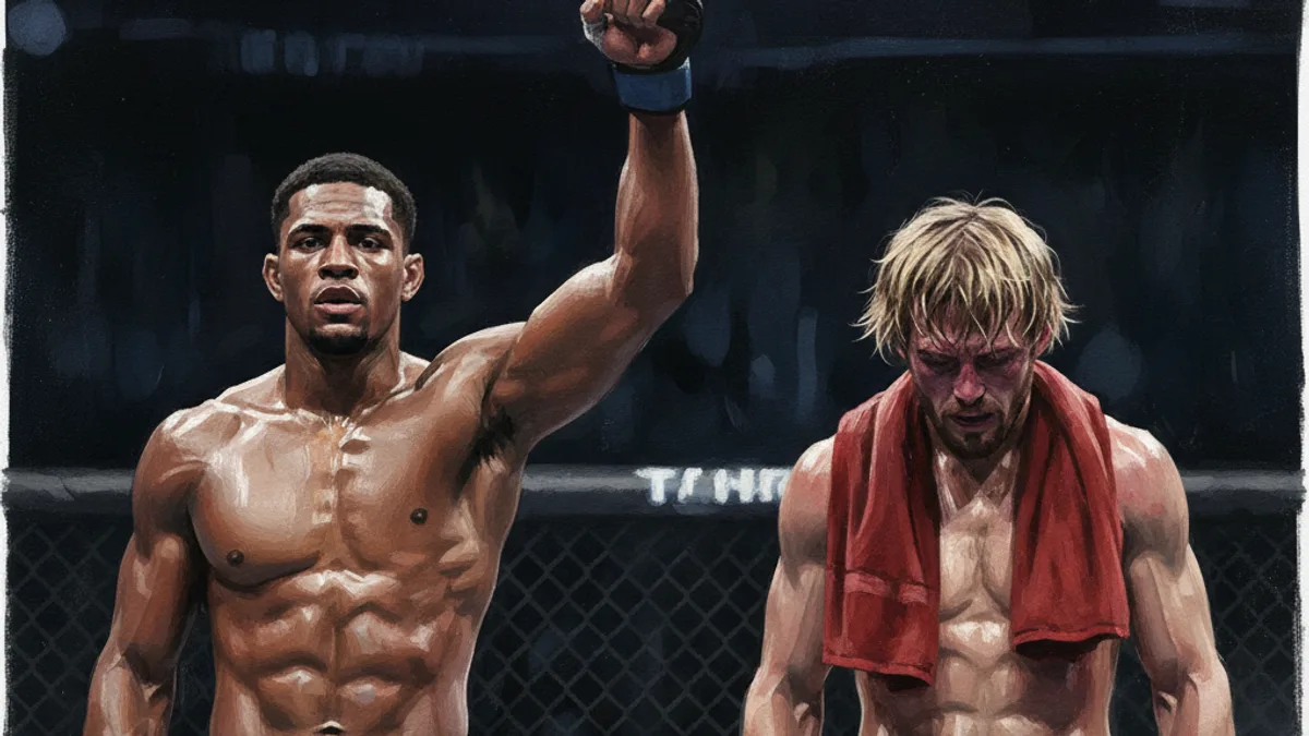 Thad Jean celebrates a PFL victory inside the cage